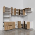 Cozinha Modulada 7 Peças 3 Aéreos 3 Balcões E Torre Quente Ip