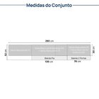 Cozinha Modulada 7 Peças 5 Aéreos 2 Balcões Nara Cabecasa Mad