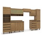 Cozinha Modulada 7 Peças 8 Portas 8 Gavetas Confort Cinamomo
