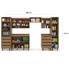 Cozinha Modulada 7 Peças 8 Portas 8 Gavetas Confort Cinamomo
