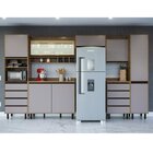 Cozinha Modulada 7 Peças 8 Portas 8 Gavetas Confort Cinamomo/