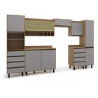 Cozinha Modulada 7 Peças 8 Portas 8 Gavetas Confort Cinamomo/