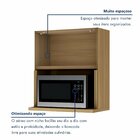 Cozinha Modulada 7 Peças Com 3 Armários Aéreos Ripado 3 Balcõ