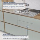 Cozinha Modulada 7 Peças Com 3 Armários Aéreos Ripado 3 Balcõ