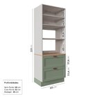 Cozinha Modulada 7 Peças Com Tampo 1 Torre 3 Aéreos 3 Balcões