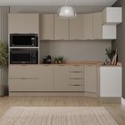 Cozinha Modulada 7 Peças Com Tampo E Rodapé Ipanema Cabecasa