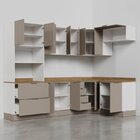 Cozinha Modulada 7 Peças Com Tampo E Rodapé Ipanema Cabecasa