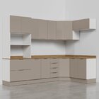 Cozinha Modulada 7 Peças Com Tampo E Rodapé Ipanema Cabecasa