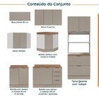 Cozinha Modulada 7 Peças Com Tampo E Rodapé Ipanema Cabecasa