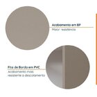 Cozinha Modulada 7 Peças Com Tampo E Rodapé Ipanema Cabecasa