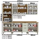 Cozinha Modulada 7 Peças Mdf Lary 6 Henn