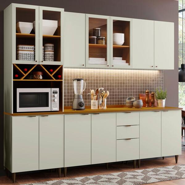 Cozinha Modulada 7 Peças Mdf Lary 6 Henn