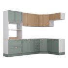 Cozinha Modulada 7 Peças Sem Tampo 1 Torre 3 Aéreos 3 Balcões