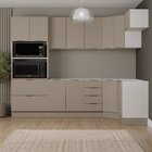 Cozinha Modulada 7 Peças Sem Tampo Com Rodapé Ipanema Cabecas