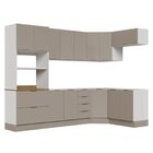 Cozinha Modulada 7 Peças Sem Tampo Com Rodapé Ipanema Cabecas