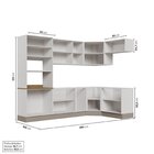 Cozinha Modulada 7 Peças Sem Tampo Com Rodapé Ipanema Cabecas