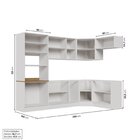 Cozinha Modulada 7 Peças Sem Tampo Com Rodapé Ipanema Cabecas