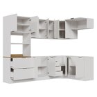 Cozinha Modulada 7 Peças Sem Tampo Com Rodapé Ipanema Cabecas