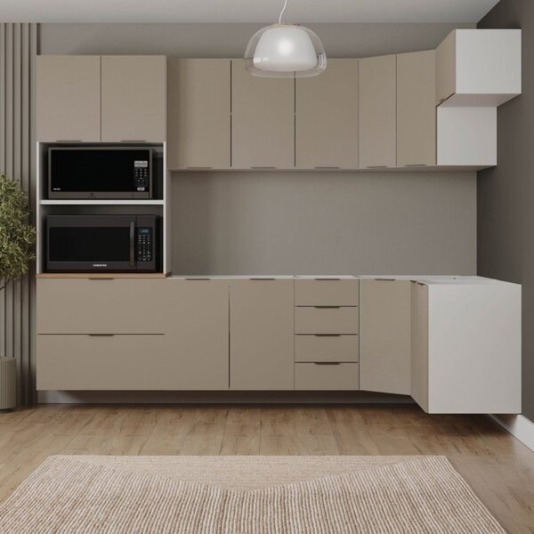 Cozinha Modulada 7 Peças Sem Tampo Sem Rodapé Ipanema Cabecas