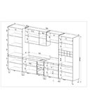 Cozinha Modulada 7 Peças Tampo Aéreo 3 Portas Balcão Paneleir