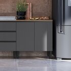 Cozinha Modulada 7 Peças Tampo Aéreo 3 Portas Balcão Paneleir