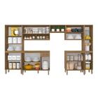 Cozinha Modulada 7 Peças Tieli Boreal - Móveis Arapongas