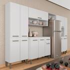Cozinha Modulada 7 Peças Tieli Branco - Móveis Arapongas