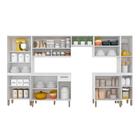 Cozinha Modulada 7 Peças Tieli Branco - Móveis Arapongas