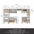 Cozinha Modulada 7 Peças Tieli Branco - Móveis Arapongas