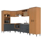 Cozinha Modulada 8 Peças 17 Portas E 2 Gavetas Flora Angelin/