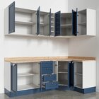 Cozinha Modulada 8 Peças 3 Aéreos 3 Balcões Adega E Toalheiro