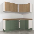 Cozinha Modulada 8 Peças 3 Aéreos 3 Balcões Adega E Toalheiro