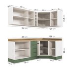 Cozinha Modulada 8 Peças 3 Aéreos 3 Balcões Adega E Toalheiro