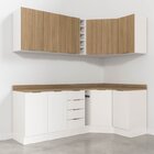 Cozinha Modulada 8 Peças 3 Aéreos 3 Balcões Adega E Toalheiro