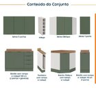 Cozinha Modulada 8 Peças 3 Aéreos 3 Balcões Adega E Toalheiro