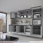 Cozinha Modulada 8 Peças 4 Aéreos 3 Balcões 1 Torre Quente Na