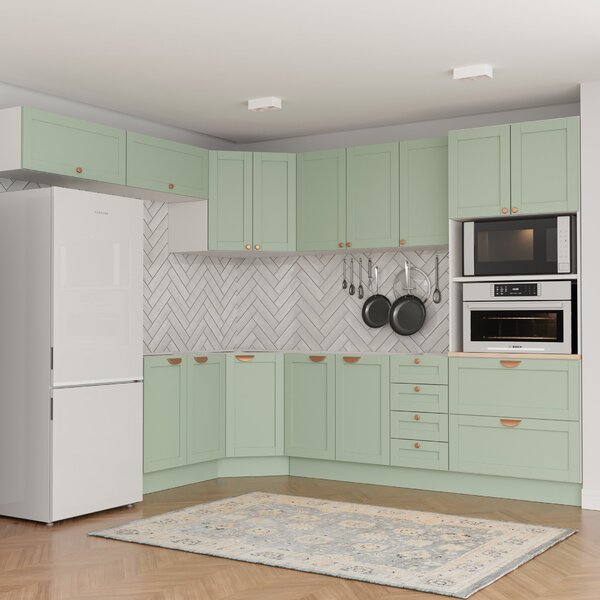 Cozinha Modulada 8 Peças 4 Aéreos 3 Balcões E Torre Quente Ar