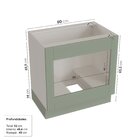 Cozinha Modulada 8 Peças 5 Balcões 2 Aéreos 1 Aéreo Alto Sem