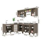 Cozinha Modulada 8 Peças 7700 Karen Malbec Avelã Peternella