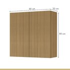 Cozinha Modulada 8 Peças Com 2 Armários Aéreos Ripado 4 Balcõ