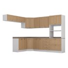 Cozinha Modulada 8 Peças Com Tampo 1 Torre 4 Aéreos 3 Balcões