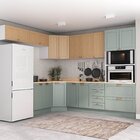 Cozinha Modulada 8 Peças Com Tampo 1 Torre 4 Aéreos 3 Balcões