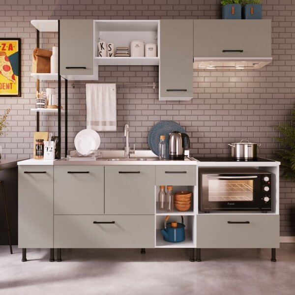 Cozinha Modulada 8 Peças Ii Juruti Cabecasa Madeiraoriginals