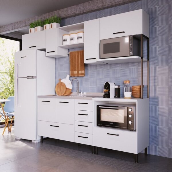 Cozinha Modulada 8 Peças Juruti Cabecasa Madeiraoriginals Bra