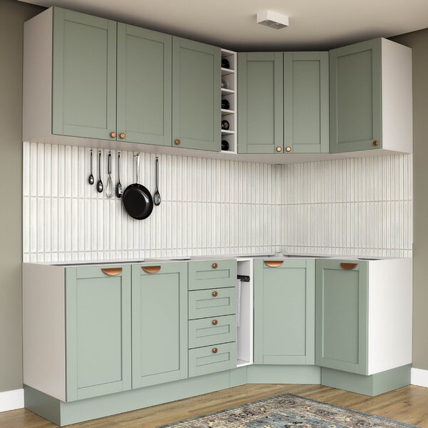 Cozinha Modulada 8 Peças Sem Tampo Arizona Cabecasa Madeiraor