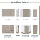 Cozinha Modulada 8 Peças Sem Tampo Com Rodapé 4 Aéreos E 4 Ba