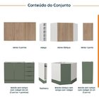 Cozinha Modulada 8 Peças Sem Tampo Com Rodapé 4 Aéreos E 4 Ba