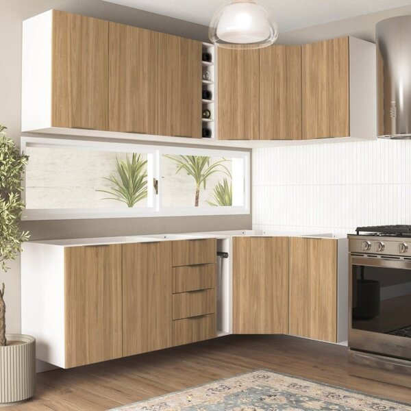 Cozinha Modulada 8 Peças Sem Tampo Ipanema Cabecasa Madeiraor