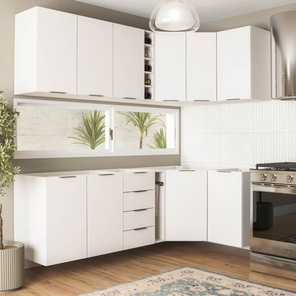 Cozinha Modulada 8 Peças Sem Tampo Ipanema Cabecasa Madeiraor