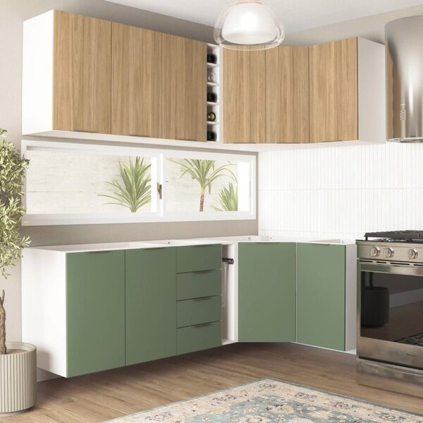 Cozinha Modulada 8 Peças Sem Tampo Ipanema Cabecasa Madeiraor